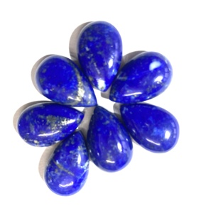 Lapis-lazuli naturel, cabochon ovale, pierre précieuse semi-précieuse, polie, bleue, 20-40 mm, certifiée IGI, vente en gros en vrac - Product Image 6