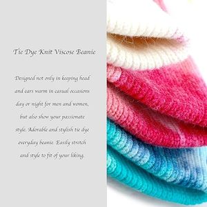 Vente en gros de casquettes et bonnets personnalisés, bonnets en crochet avec impression intégrale, bonnets tie-dye, bonnets en tricot pour femmes et hommes - Product Image 3