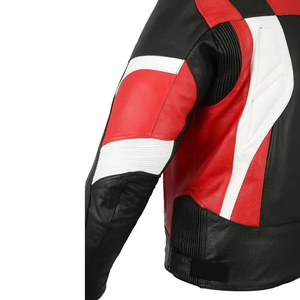Custom Motorbike <b>Racing</b> <b>Jackets</b> Men's Full Sleeve All Seasons Leather Eco-friendly Anti-UV Breathable 550g Newest Style - Product Image 6