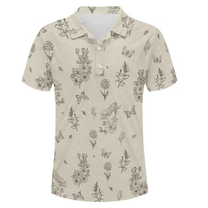 OEM เสื้อคอกลมแขนสั้นผ้าโพลีเอสเตอร์/ ผ้าฝ้ายสำหรับผู้ชายคุณภาพสูงผ้าแคนวาสน้ำหนักเบากันขนเข้าทุกฤดู - Product Image 3