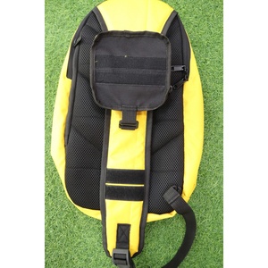 Custom Yellow Fashion Waterproof <b>Canvas</b> Sling Bag Lightweight Sports Crossbody <b>Backpack</b> Zipper Closure Casual Travel Gym Bag - Product Image 5