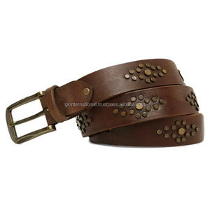 Cinturón informal de cuero genuino para hombre 2025 con hebilla de pasador Vintage de alta calidad de longitud personalizada gran oferta para hombres - Product Image 4