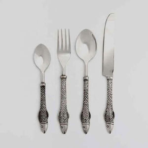 Stainless Steel Modern Design Dishwasher Safe Lightweight Mirror Polish <b>Flatware</b> Set Spoon Fork Knife for Home Hotel Restaurant - Product Image 3