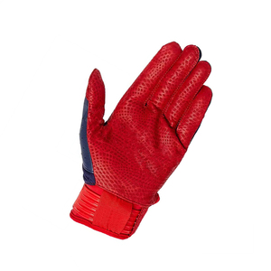 New Design Customizable Professional Lightweight Genuine Leather Baseball Batting Gloves with Digital Palm <b>Hook</b> & Loop Closure - Product Image 5