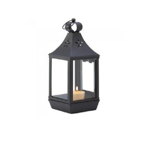 Farol Colgante Negro Hecho a Mano para Jardín Exterior e Interior, Estilo Antiguo, Personalizable en Tamaño y Forma - Product Image 2