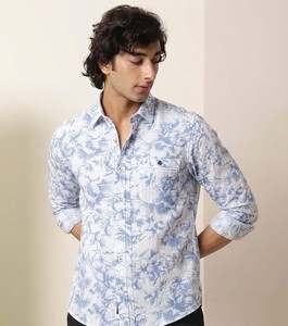 Camisa Casual a Rayas para Hombre, Doble Botonadura, Manga Larga, Cuello Camisero, Transpirable, Lino/Algodón, Ropa de Verano - Product Image 2