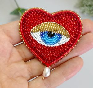 Beaded Embroidered Handmade <b>Sequin</b> Bead Pendant <b>Red</b> Lips Bag Charm Lightweight Eco-Friendly Key Ring Keychain - Product Image 5