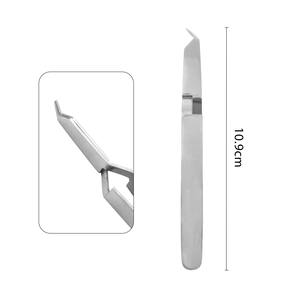 1 unidad de pinzas de ortodoncia dental manuales plateadas para brackets posteriores, tubos bucales, botones linguales, adhesivos y articuladores - Product Image 5