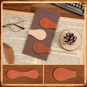 Luxury leather maple leaf <b>bookmark</b> made from genuine leather for premium reading experiences for sale in wholesale price - Product Image 6