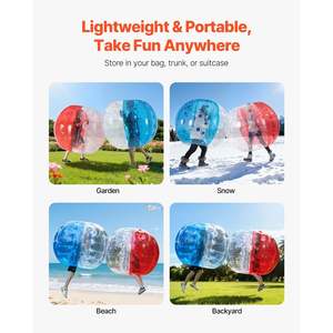 Paquete de 2 Pelotas Inflables de 1.5 m (5 pies), 0.8 mm de Grosor, Cuerpo de PVC, Sumo Zorb para Adolescentes y Adultos, Juegos en Equipo al Aire Libre, Jardín, Patio, Parque - Product Image 6