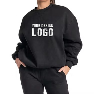 Sweat-shirts d'hiver personnalisés en gros pour hommes, col rond, manches régulières, tricotés en polyester/coton, haute qualité, séchage rapide, OEM - Product Image 2