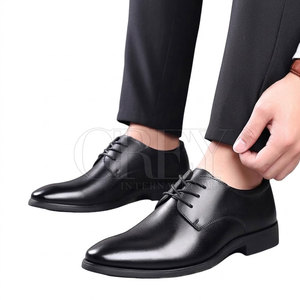 Chaussures en cuir sur mesure pour hommes, chaussures classiques à lacets, semelle durable, coutures fines, pour occasions professionnelles - Product Image 4
