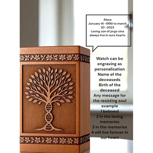 Wooden Keepsake Urn Heart Shape for Ashes Premium Cherry Wood Urn for Funeral Memorial urn by AYAANS - Product Image 6