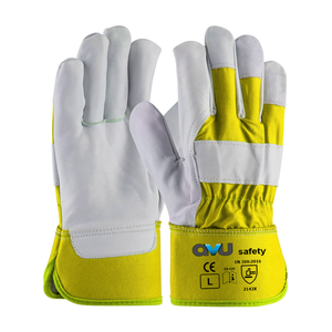 Guantes de Trabajo de Cuero de Primera Calidad para Trabajadores Profesionales, Obras de Construcción, Operaciones de Elevación, en Oferta - Product Image 6
