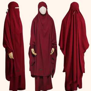 Instant 2 Layer Half Face Full Cover Prayer Niqab Veils for Modest Muslim Islamic Clothing Women Hijab Wholesale Price - Product Image 2