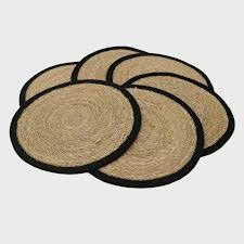 Eco Friendly Woven Seagrass <b>Table</b> <b>Mat</b> Handmade <b>Round</b> Placemat for Home Restaurant Use - Product Image 5