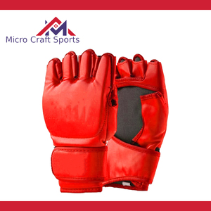 Professional MMA & Boxing <b>Gloves</b> PU Leather Custom Logo Closure Training <b>Gloves</b> Non-Slip Adjustable Wrist Strap Made in Pakistan - Product Image 5