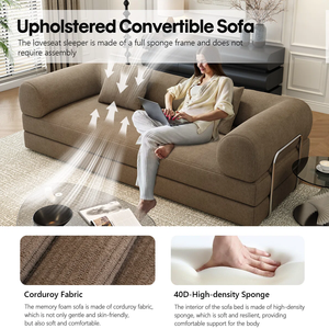 COMPRESSION <b>SOFA</b> Living Room <b>Wood</b> <b>Frame</b> Sponge Faux Contemporary Vietnam Compressed in box Easy assembly - Product Image 3