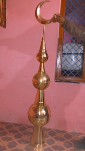 Kalash pour la décoration des temples et mosquées, présentoir architectural en laiton sur le sommet du minaret en laiton, à prix de gros et abordable - Product Image 5
