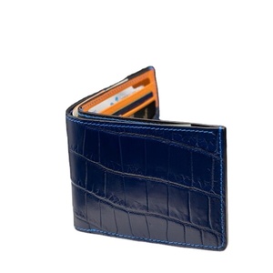Cartera de Hombre de Alta Calidad, Diseño Corto y Elegante, 8x11.5cm, Cuero Genuino con Patrón de Hilo, Logotipo Personalizado, Precio Directo de Fábrica - Product Image 1