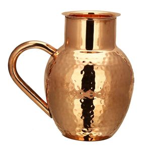 Copper Jug Antique Style <b>Bar</b> <b>Wine</b> Juice Metal Jug Large Selling Gold Finished Water Jug Handmade Pitcher at Affordable Price - Product Image 1