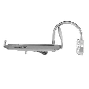 Surgical Oral Retractor Frame Without Blades Stainless Steel Instrument DAVIS Mouth Gag 6 1/4" (15.9 cm) Double <b>Bite</b> Left Side - Product Image 3