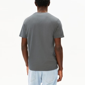 T-shirt d'été personnalisé pour homme, coupe oversize, col rond, décontracté, uni, en coton épais, imprimé graphique - Product Image 2