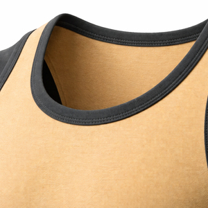 CAROLINA LEATHER INDUSTRY Camiseta sin Mangas para Hombre, Estilo Casual y Deportivo, Cuello Redondo, Spandex/Algodón, Diseño a Cuadros, Transpirable, 180g, Lo Más Popular - Product Image 4