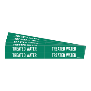Marcador Flexible para Tuberías de Agua Tratada Verde/Blanco ANSI/ASME A13.1 para Tuberías Industriales de Brady - Product Image 3