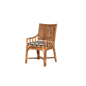 Wholesale Bamboo Rattan Armchair Handwoven <b>Backrest</b> Cushioned Seat Sturdy Frame <b>for</b> Living Room Bedroom Furniture Vietnam - Product Image 4