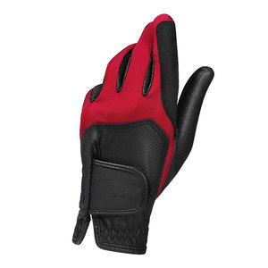 Gants de golf unisexes de luxe en cuir Cabretta blanc, fermeture à bouton, sangle de poignet réglable, poignées respirantes pour le sport - Product Image 2