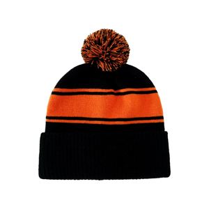 Gorro de Punto a Rayas Unisex para Adultos con Pompón, Gorro de Invierno con Borde Reforzado - Product Image 5
