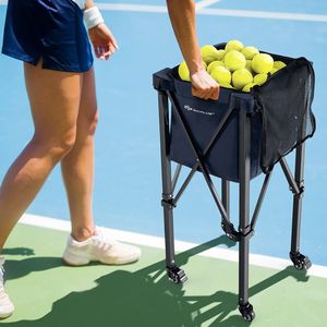 Carrito de Tenis Plegable Ligero con Ruedas y Bolsa Extraíble para Equipo de Entrenamiento - Product Image 2