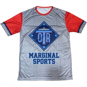 Camiseta de Béisbol/Sóftbol con Diseño Personalizado, Cuello Redondo, Impresión por Sublimación, Transpirable, Antibacteriana, Tallas Grandes - Product Image 5