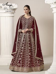 2024 Eid especial estilo pakistaní vestido colección púrpura indio tradicional Salwar traje con Dupatta para fiestas de boda - Product Image 5