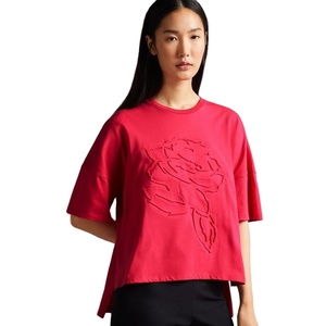 เสื้อยืดคอตตอนเข้ารูปสำหรับผู้หญิง2025ระบายอากาศผลิตจากปากีสถาน - Product Image 3