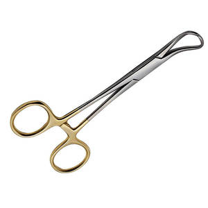 Pinza para Toallas de Acero Inoxidable de Alta Calidad con Mango Chapado en Oro, Pinza Hemostática, Clase Médica Hospitalaria, Certificación CE - Product Image 2
