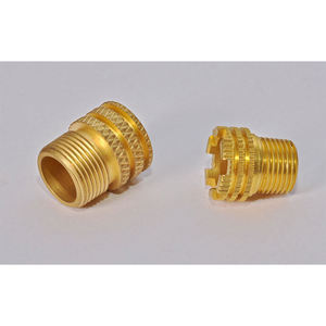 Direct Factory Supply CNC Machined Customizable Diamond Knurled Head Full Thread Male <b>Inserts</b> High Pullout Performance for - Product Image 1