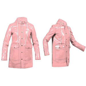 Impermeable Unisex de PVC Resistente, Transpirable y de Secado Rápido, Largo Regular, con Logotipo Frontal Personalizable, Estilo Urbano - Product Image 3