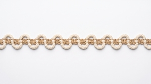 Bordure en dentelle de jute et coton naturel pour la décoration de la maison, les bordures décoratives et les travaux manuels - Product Image 3