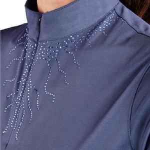 Chemise de compétition équestre de haute qualité, extensible dans 4 directions, en tissu technique doux au toucher, idéale pour la compétition et les spectacles. - Product Image 3