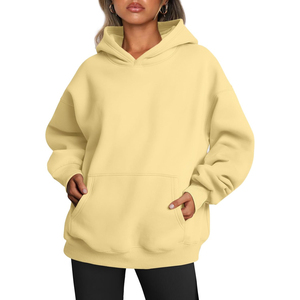 Sudadera con Capucha Extra Grande 2026, Color Sólido, Felpa de Algodón, Diseño con Bolsillos, Unisex, Corte Regular, Ropa de Otoño - Product Image 1