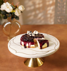 Support à gâteau en marbre et laiton à 2 niveaux, pour cupcakes et pâtisseries, pièces de décoration de gâteau, support à gâteau, best-seller en promotion - Product Image 6