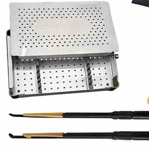 Ensemble de rongeurs rotatifs Kerrison interlaminaires en acier inoxydable, instruments chirurgicaux orthopédiques manuels pour chirurgie de la colonne vertébrale, haute qualité chirurgicale - Product Image 5