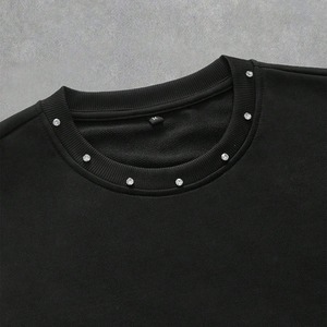 T-shirts en coton légers et personnalisés avec strass, haute qualité, mode estivale, designs respirants, streetwear - Product Image 4