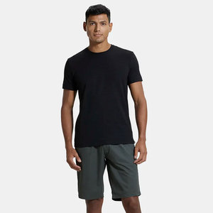 T-shirt à col rond en coton Supima super peigné pour homme, ultra léger, en laine mérinos - Product Image 4