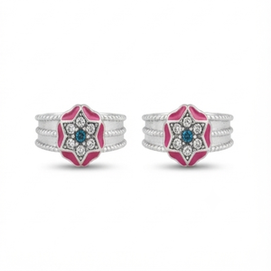 DIVYORO Silver <b>Adjustable</b> Classic Star-Pattern Toe <b>Ring</b> for Women - Product Image 1