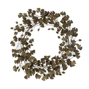 Corona de ratán rústica hecha a mano con flores rosas, corona floral decorativa redonda para bodas, uso en interiores y exteriores - Product Image 5