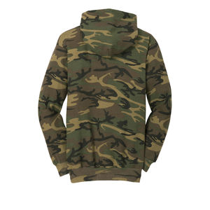 Sweat à capuche vintage camouflage personnalisé pour homme, coupe ajustée, doublure polaire, 52% coton, 48% polyester, hiver, extérieur - Product Image 6