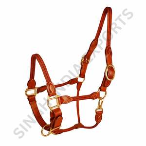 Cabestro de Cuero Genuino y Cuerda para Caballo, Ajustable, con Herrajes de Latón Resistente, Equipo Ecuestre - Product Image 4